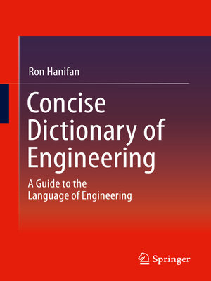 cover image of Concise Dictionary of Engineering